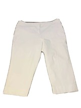 Lane Bryant Women&#39;s White Size 22 Capri Pants Blend Rayon Nylon Spandex Used - £18.70 GBP