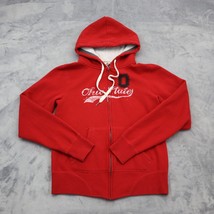 Ohio State Sweater Mens M Red A Step Ahead Long Sleeve Full Zip Hoodie - £23.72 GBP