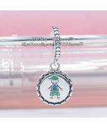 FAMILY DAY 100%  925 Sterling Silver Boy ,Son Dangle Charm with Enamel  - $17.80