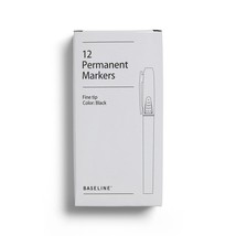 Staples Permanent Markers Fine Tip Black 12/PK BL58130 - £14.94 GBP