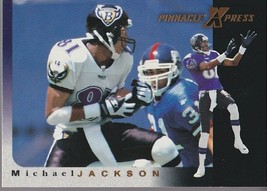 Michael Jackson 1997 Pinnacle X-Press #62 Baltimore Ravens Football Card HOF - $1.77