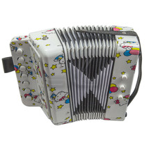 *GREAT GIFT* Top Quality Kitty Pattern Accordion Musical Toy 7 Buttons 2 Bass - £23.63 GBP