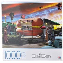 1000 Piece Jigsaw Puzzle Hot Diggity Dog Ages 14_ - $9.89