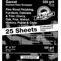 Gator Grit Resin Garnet Sanding Sheets 60 Grit Coarse Wood - $19.95