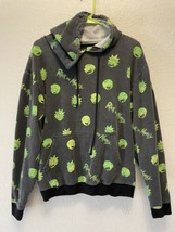 Rick &amp; Morty Hoody Green Faces Men Small Hoodie Sweatshirt VG Used Front... - £12.91 GBP