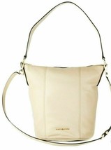 Michael Kors Brooke Bucket Messenger Bag Ivory Leather 35T0G0KM8L NWT $378 FS - £70.45 GBP