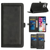 Wallet Leather Card Holder Case Cover Black For Motorola G POWER 5G 2023... - $8.56