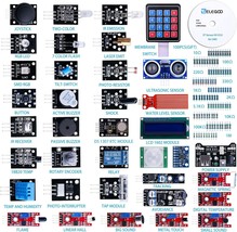 Elegoo Upgraded 37 In 1 Sensor Modules Kit With Tutorial Compatible With Arduino - £35.33 GBP