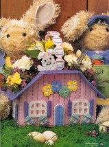 Plastic Canvas Easter Bunny Chalet Gift Bags Doorstop Sunflower Tote Patterns - $11.99