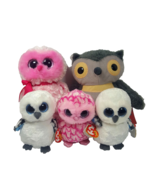 Beanie Babies OWL PLUSH LOT TY Plus Kohls Cares Owl TWIGGY PINKY SPELLS ... - £3.92 GBP