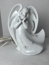 Angel Nightlight Appletree Design Porcelain Heaven Earth Peaceful Dove Light EUC - £14.57 GBP