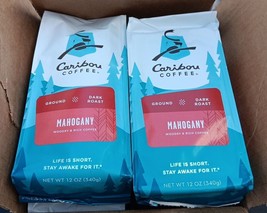 4 Caribou Coffee, Mahogany, Dark Roast, 12 Ounce (SEE PICS) (004) - £29.69 GBP