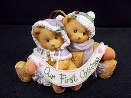 Cherished Teddies Our First Christmas ornament Enesco 1995 - £5.19 GBP