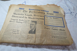 The Parkersburg News June 19, 1963 WV News Centennial Edtiion Truce Calms Dixie - £11.06 GBP