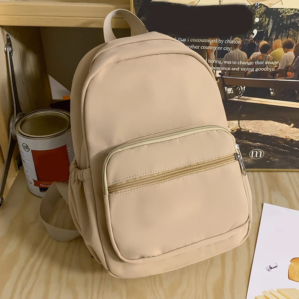 Women Student Backpack Large Capacity School Book Bags Simple Fashion Portable S - £51.65 GBP