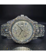 Exquisite Luxury Ice Out Diamond Watch - Sparkle with Style! - £67.28 GBP