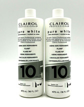 Clairol Professional Pure White Creme Developer 10 Volume 16 oz-2 Pack - £16.99 GBP