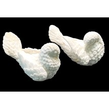 Vintage White Dove Sculptures by A Santini Italy Love Birds Set of 2 - $18.97