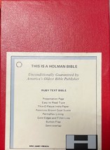 Holman KJV Bible Ruby Text Bible Palomino Brown Goat Suede [Leather Bound] Holma - $250.00