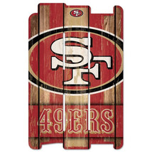 San Francisco 49ers Sign 11x17 Wood Fence Style - $61.99