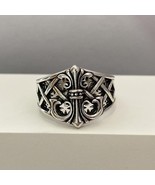 925 Silver Plated Anchor Ring for Men Women,Punk Hip Hop Ring - €10,41 EUR