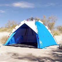 vidaXL Beach Tent 3-Person Azure Blue Quick Release Waterproof - $3,710.86 MXN