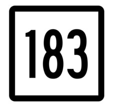 Connecticut State Highway 183 Sticker Decal R5193 Highway Route Sign - £1.15 GBP+