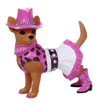 Pacific Trading Cowgirl Chi Chi Chihuahua Figurine 4.7 Inch Multicolor - $25.98