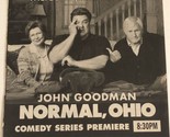 Normal Ohio Tv Guide Print Ad John Goodman TPA7 - $5.93