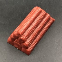 VTG Marx Fort Apache Wood Pile Playset Accessory Brownish Red 2.25&quot; x 1.25&quot; - £6.75 GBP