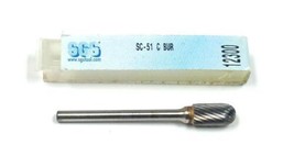 1/4&quot; SC-51 Single Cut Carbide Burr SGS 12300 - $15.26