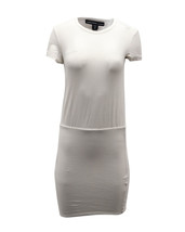 James Perse Fitted Dress In Cotton Jersey Women White Xs - $95.95