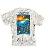 1990 Wyland Studios Kissing Dolphins Men&#39;s T-Shirt Hand Signed Painted L... - $4,717.74 MXN