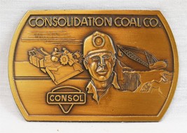 ORIGINAL Vintage Consol Consolidation Coal Belt Buckle - £14.89 GBP