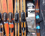 Vintage Combo Cypress Wood Water skis 68&quot;x 6.5&quot; Cut&#39;n Jump PRO-AM concave - £116.77 GBP