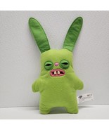 Fuggler Rabid Rabbit Funny Ugly Monster Green Bunny Big Teeth Plush Spin... - $19.70