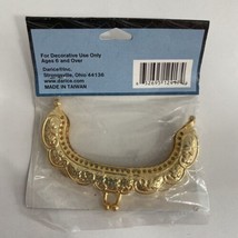 Darice Jewelry Designer Brass 3.5 Inch Gold Purse Handle Frame - - £7.90 GBP