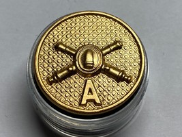 CIRCA 1926-1937, TYPE 2 COLLAR DISK, A COMPANY, COASTAL ARTILLERY, VINTAGE - $284.31 MXN