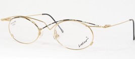 Vintage LOCCO Art.41 2 Gold Schwarz Seafoam Einzigartig Selten Brille Rahmen - £75.25 GBP