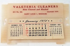 1954 Calendar Valeteria Cleaners St. Louis Art Deco Vintage - $18.95