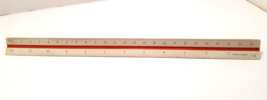 Engineer Triangle Scale Ruler 12 Inch With Etched Markings In Fully Divi... - $12.51
