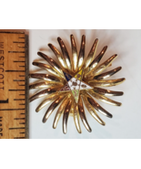 Vintge Order of the Eastern Star Brooch Pin Starburst O.E.S. Gold Tone - £9.30 GBP
