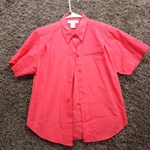 VTG Petite Sophicate Blouse Women Medium Pink Button Up Shoulder Padded Shirt - £4.87 GBP