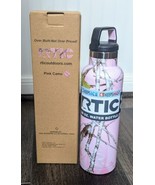 RTIC 20 oz Stainless Steel Vacuum Insulated Slim Water Bottle Pink Camo NEW - £12.13 GBP