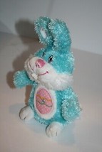 Walmart Easter Bunny Rabbit 6&quot; Soft Toy Dots Egg Tummy Light Blue Plush ... - $16.45