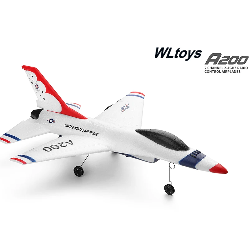 Parkten WLtoys A200 (F-16B) 3CH RC Plane 2.4G Remote Control Fixed Wing Stunt Rc - £37.08 GBP+