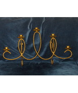 Home Interiors Wall Sconce Homco Brass Holds 5 Votive Candle Holder - $34.97