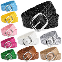 Cinturones Trenzados Mujer Cintura Con Adornos Colores Brillantes Sin Ag... - £14.10 GBP+