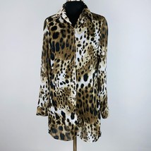 Tommy Bahama Womens XS Polyester Animal Print Long Sleeve Tunic Top - £17.50 GBP