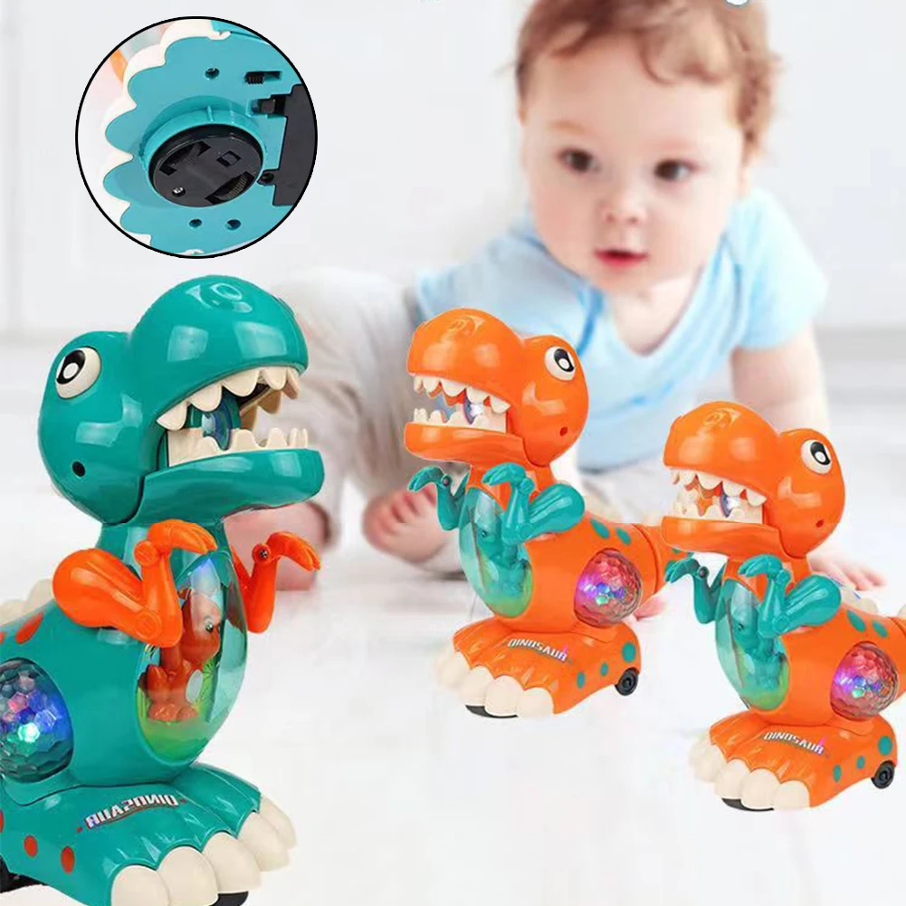 Dino Sensory Toys with LED Light Music Interactive Toys Birthday Christmas Gifts - £18.01 GBP+